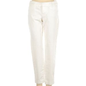 Pixie Ankle White Khaki Pants